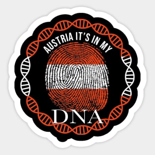 Austria Its In My DNA - Gift for Austrian From Austria Sticker